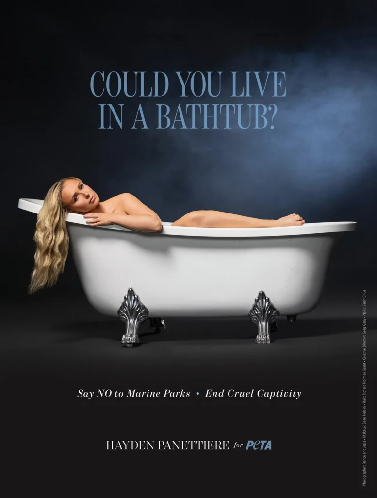 Hayden Panettiere PETA campaign