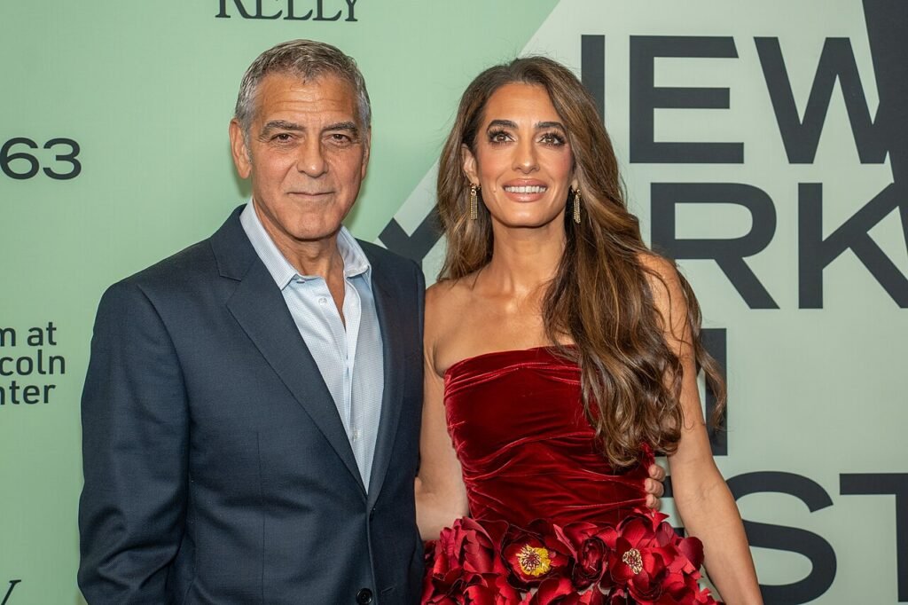 George and Amal Clooney together at an event