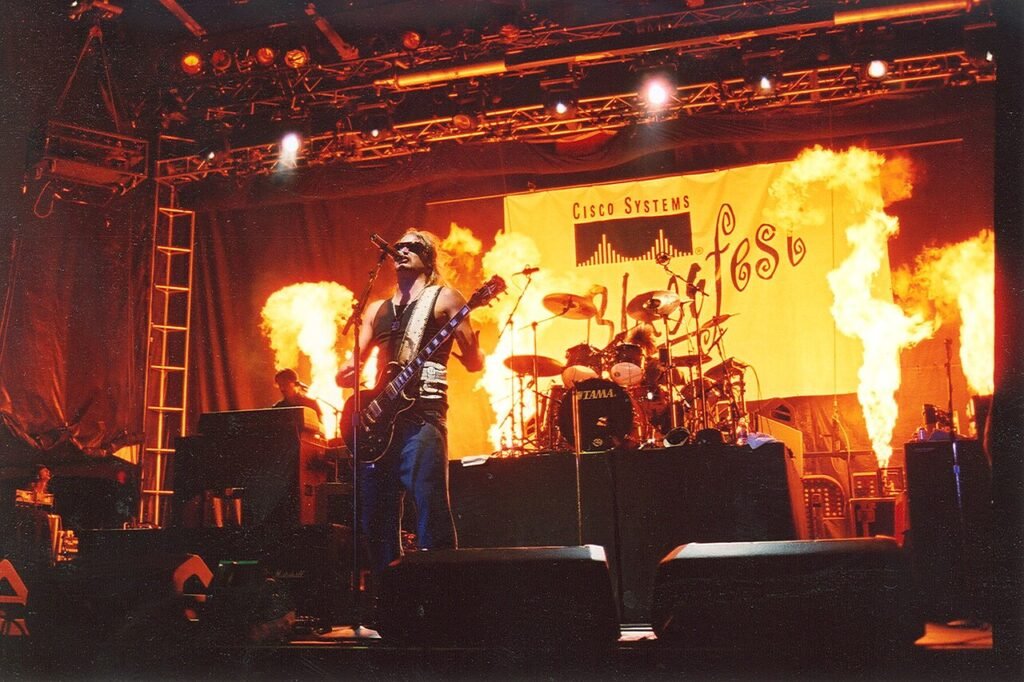 Kid Rock performing live on stage