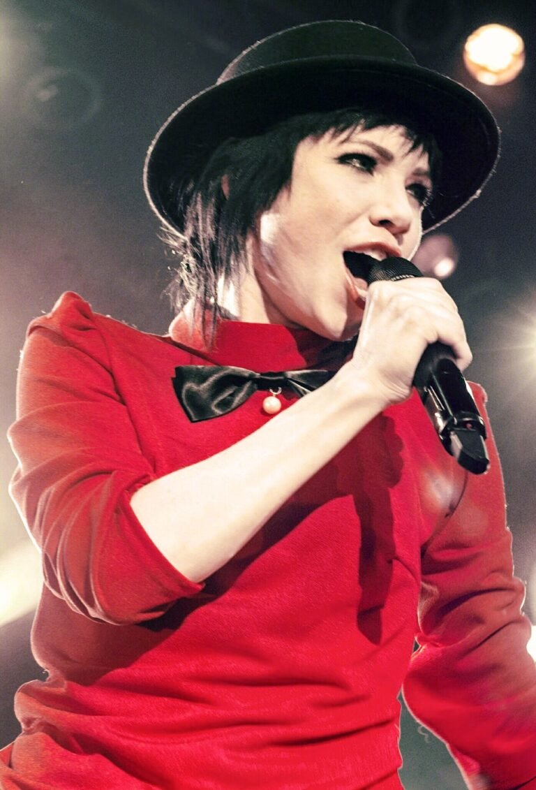 Carly Rae Jepsen performing on stage