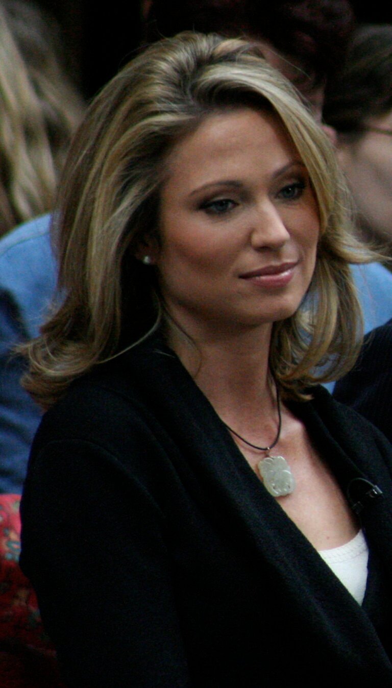 Amy Robach co-hosting the Today Show in Rockefeller Plaza in New York City